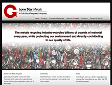 Tablet Screenshot of lonestarmetals.net